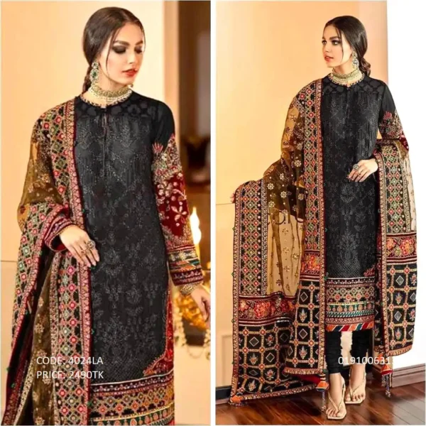 Soft Three Piece Design Dress