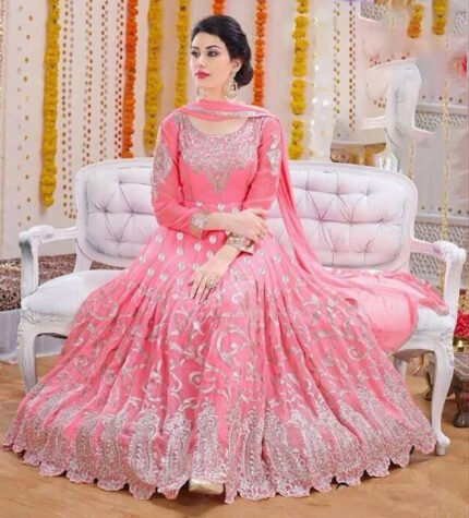 Georgette Designer Wedding Dress