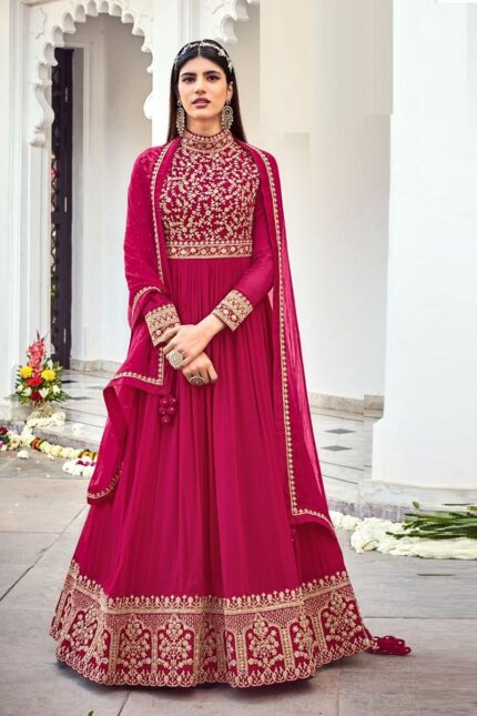 Gorgeous Anarkali Suit with Embroidered Work