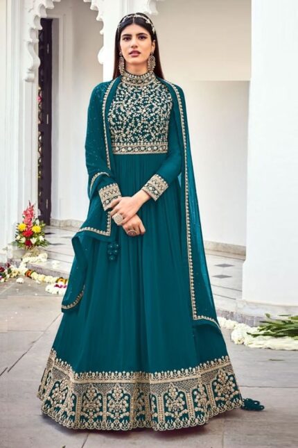 Gorgeous Anarkali Suit with Embroidered Work