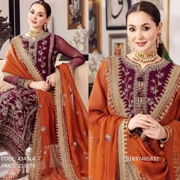 Latest Embroidery Work Salwar Kameez