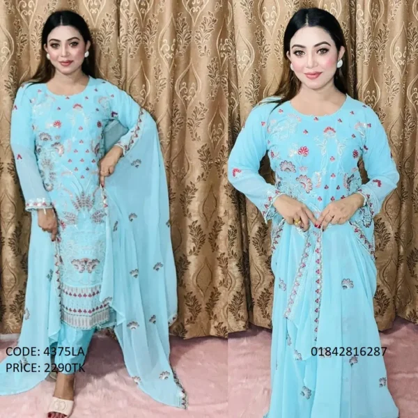 Latest Embroidery Work Salwar Kameez