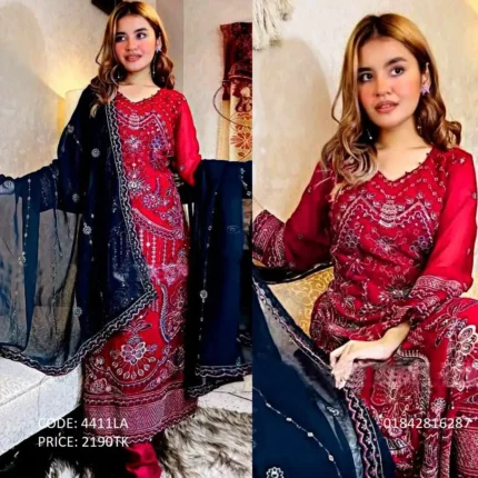 New Stylish Beautiful Embroidery Work Salwar Kameez